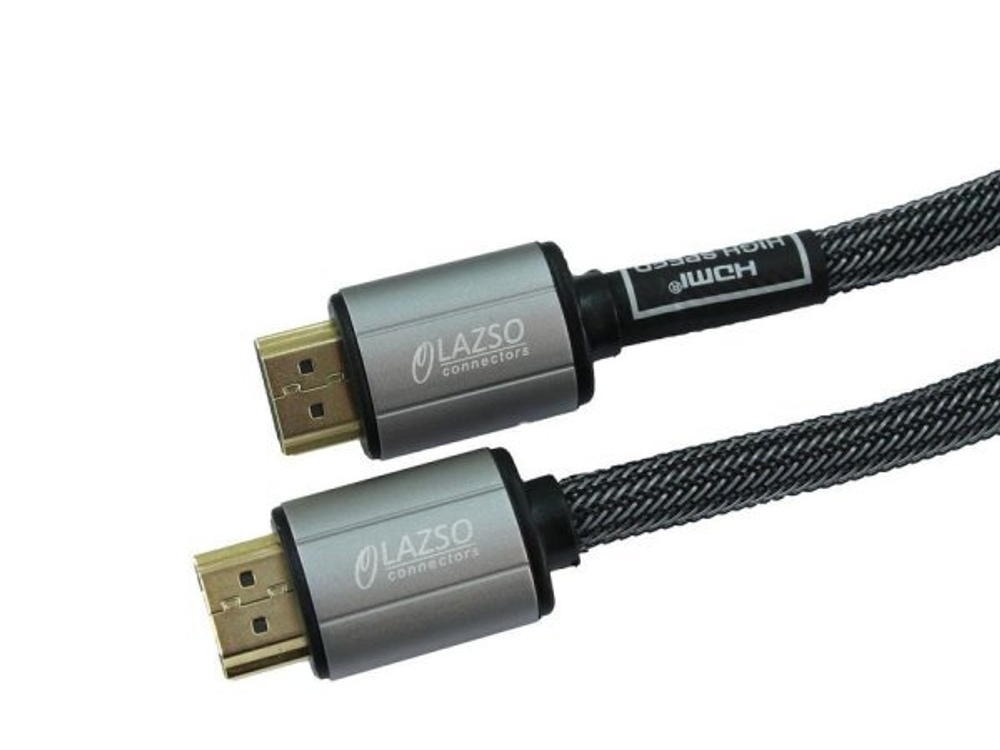 Кабель LAZSO WH-111-B HDMI 2.0 GOLD, 2м