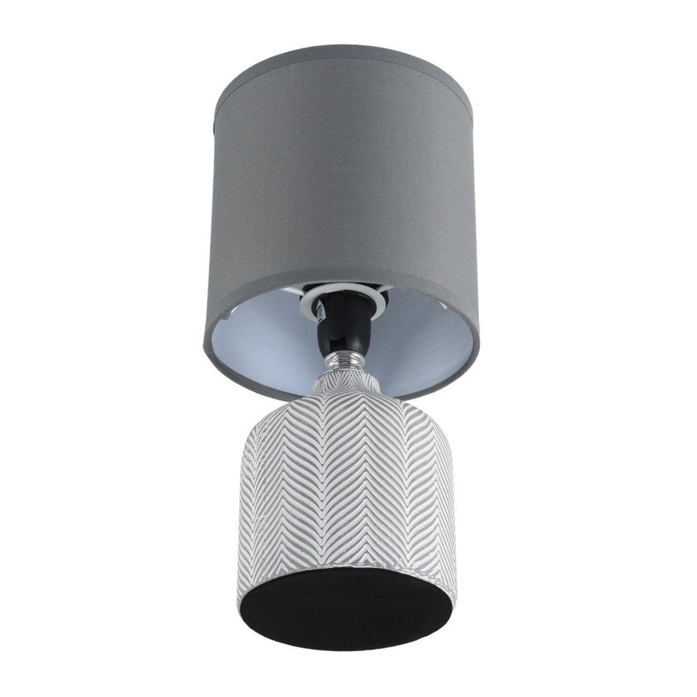 8176/1T COUNTY LN25 000 серый, керамика/текстиль Настольная лампа E14 1*40W 220V ININA