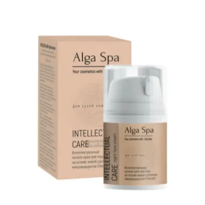 Крем Alga Spa для лица ночной Интеллектуальный «Night face cream INTELLECTUAL CARE», 50мл