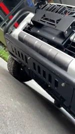 Кенгурятник с доп светом для Toyota Land Cruiser 250 LC250 2023+ Тойота крузер крузак защита картера противотуманники дуга бампера