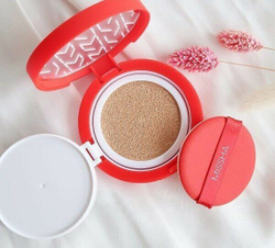 Тональный кушон с матовым финишем.  Missha Тон 23 Velvet Finish Cushion SPF50+ PA+++№23 15 гр.