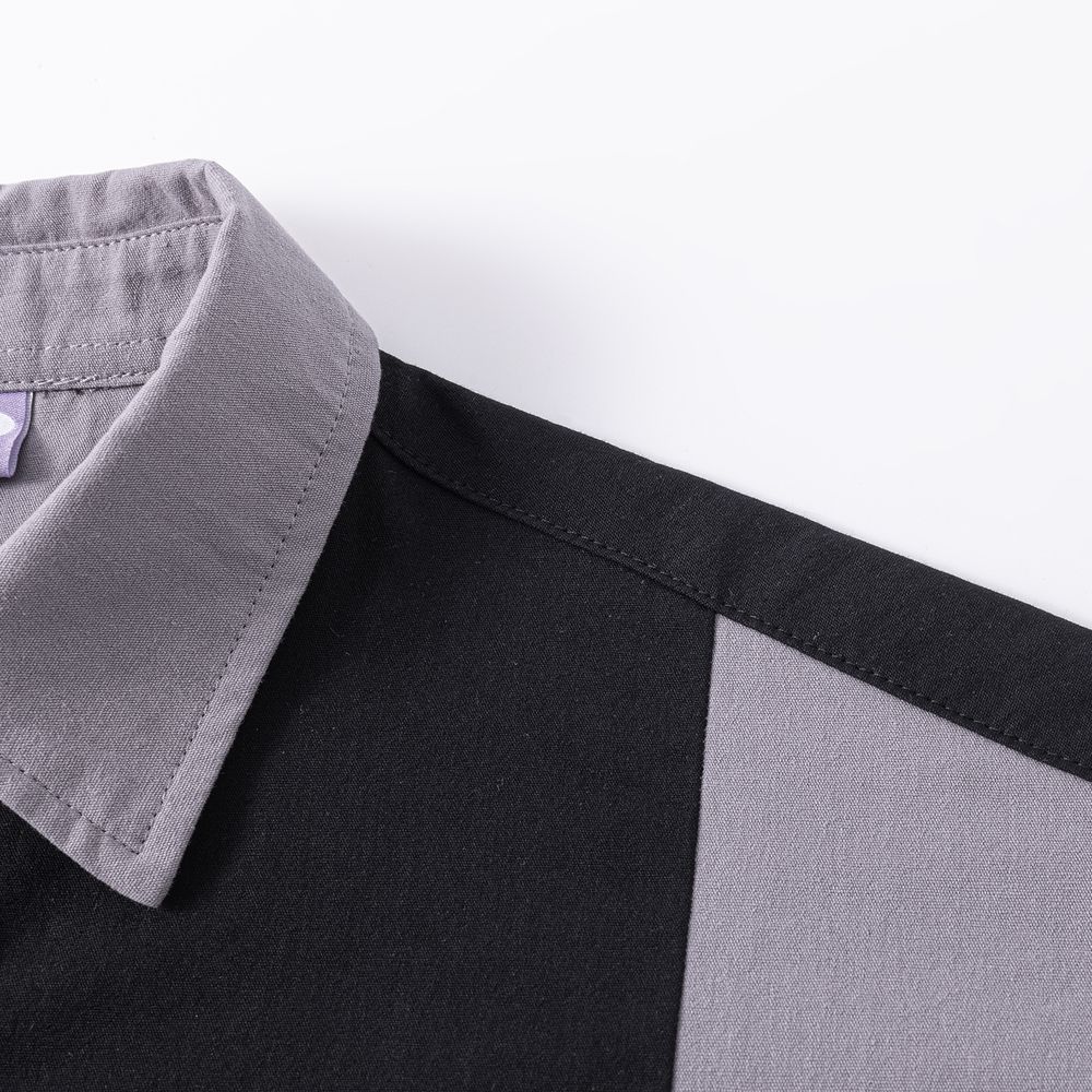 Сорочка Ymkashix Puff серая / черная