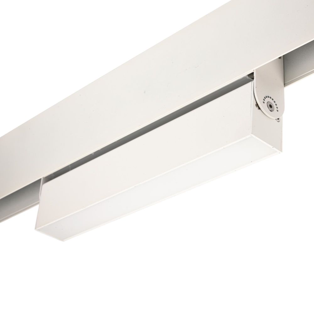 ULB-M80-12W-4000K-35 WHITE Светильник-прожектор линейный светодиодный трековый. Для магнитных шинопроводов. 900 Лм. Белый свет 4000К. Белый. ТМ Uniel