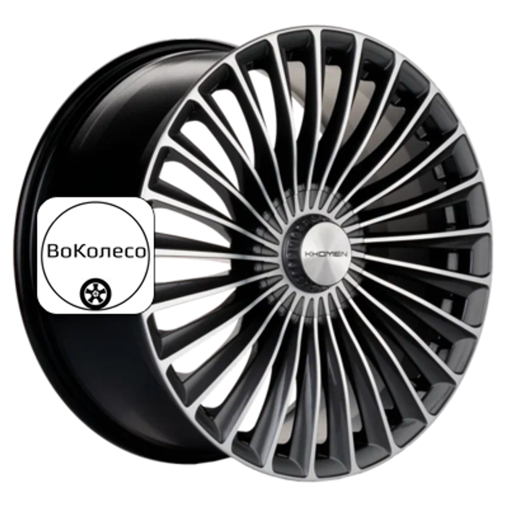 9,5x20/5x112 ET38 D66,6 KHW2008 (Mercedes Rear) Gray-FP Khomen Wheels