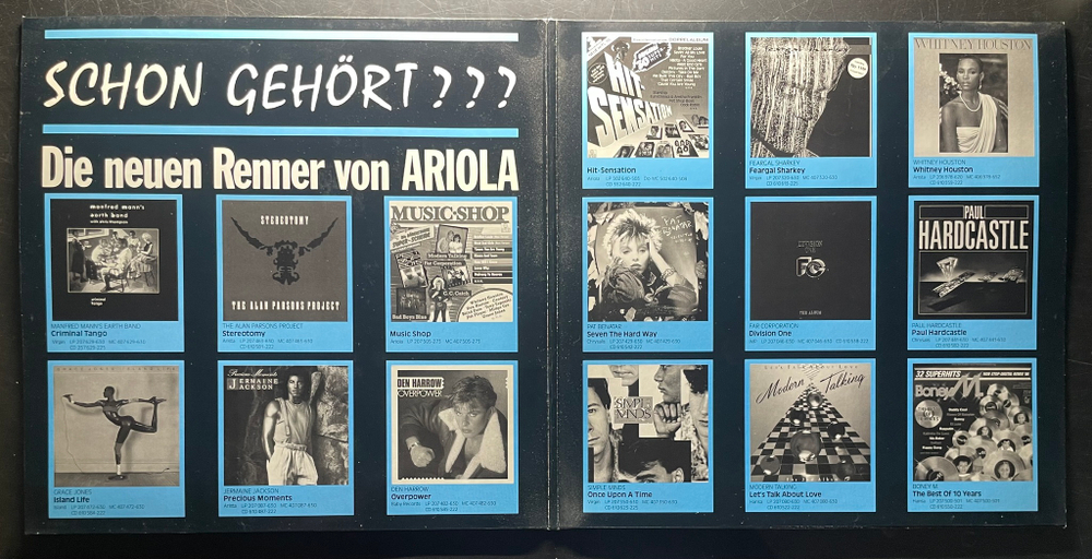 Сборник Maxi Hit Sensation - Das Maxi Power Doppelalbum 2LP (Европа 1986г.)