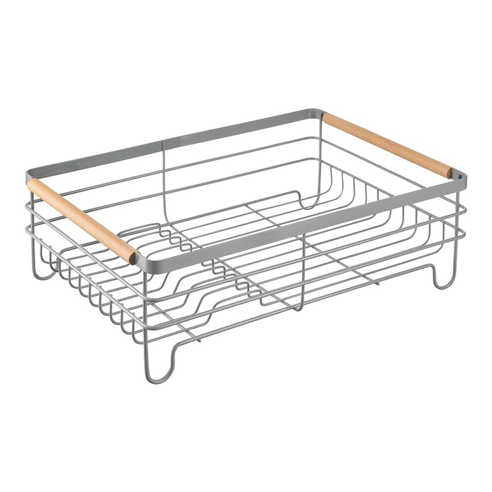 Сушилка для посуды Granli, 43x30,5x14 см, серая