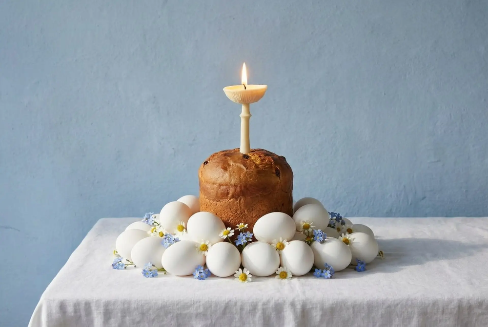 Свеча "Гриб Мухомор перезрелый" белого цвета