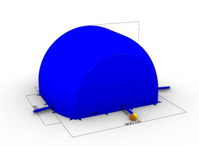 Надувная сцена (шатёр) «Россия» для мероприятий, шоу, выставок 9*6*5,5м