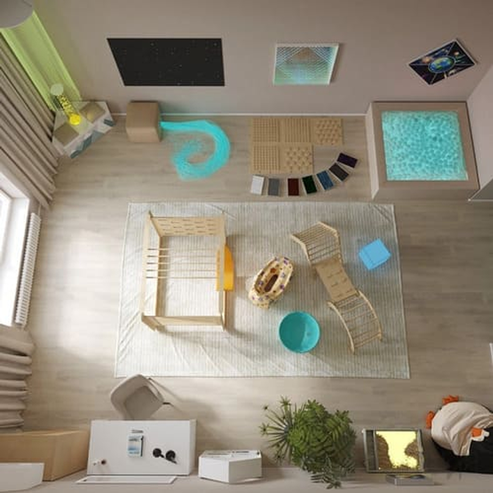 📚 Книги и… нейроресурс 🌱 Сенсорная комната, где ребёнок возвращается к себе — и открывает книгу