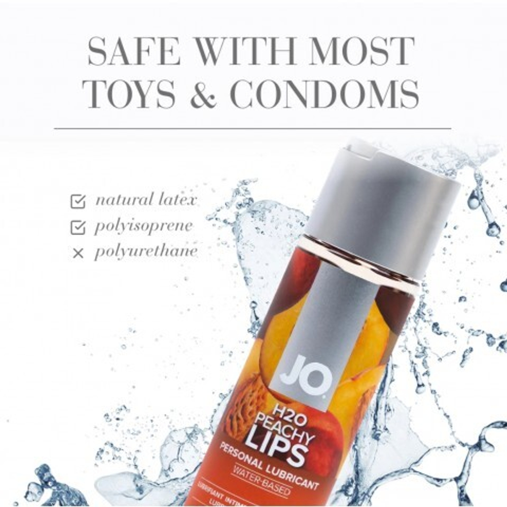 Вкусовой лубрикант "Сочный персик" JO Flavored Peachy Lips, 30 мл.