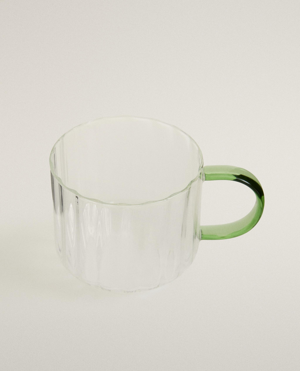 Zara Home чашка из боросиликатного стекла, цвет зелёный, 12.5 см