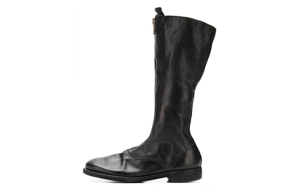 GUIDI Cow Leather Knee high Boots Women"s Black