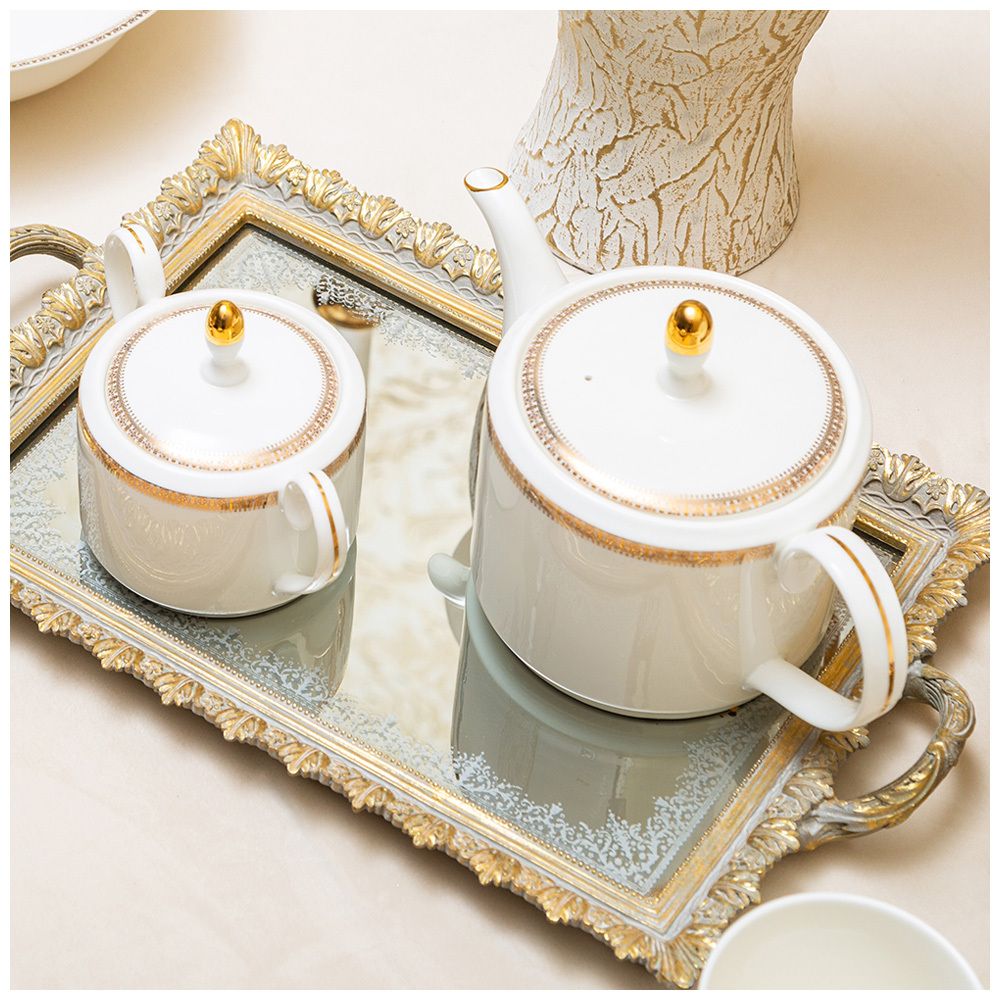 ЧАЙНЫЙ СЕРВИЗ LEFARD "CROWN" НА 6 ПЕР. 14 ПР. 1000/350/300 МЛ ЗОЛОТОЙ (КОР=4НАБ.)