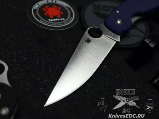 Складной нож Spyderco Military 36GPDBL c клинком из стали CPM-S110V, рукоять G10