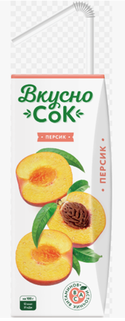 Вкусносок «Персик» 0,2л
