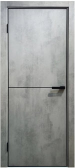 ДГ Акцент бетон серый ал.(черн) кромка с 4х сторон, М1895BL