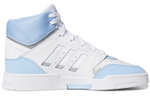 Adidas originals Drop Step non-slip wear-resistant lightweight high-top sneakers women's blue and white