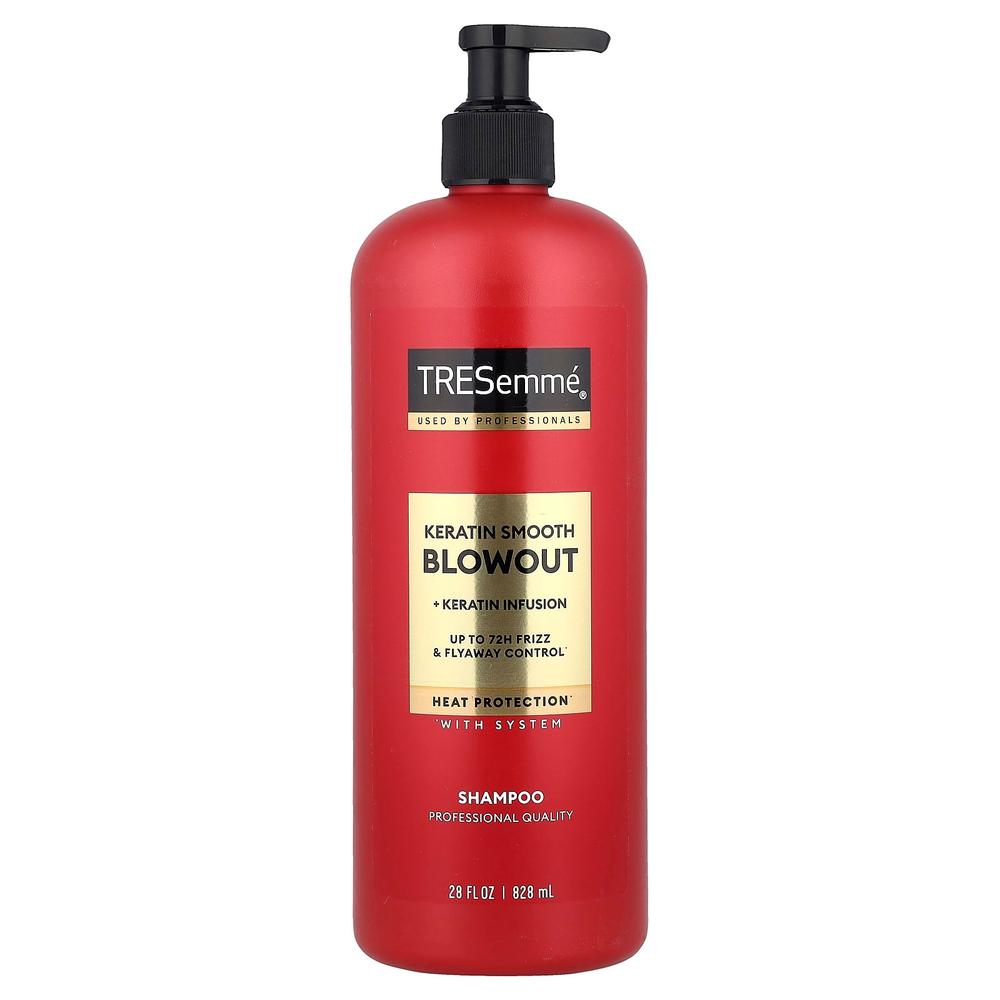 TRESemmé, Keratin Smooth Blowout шампунь, 828 мл (28 жидк. Унций)
