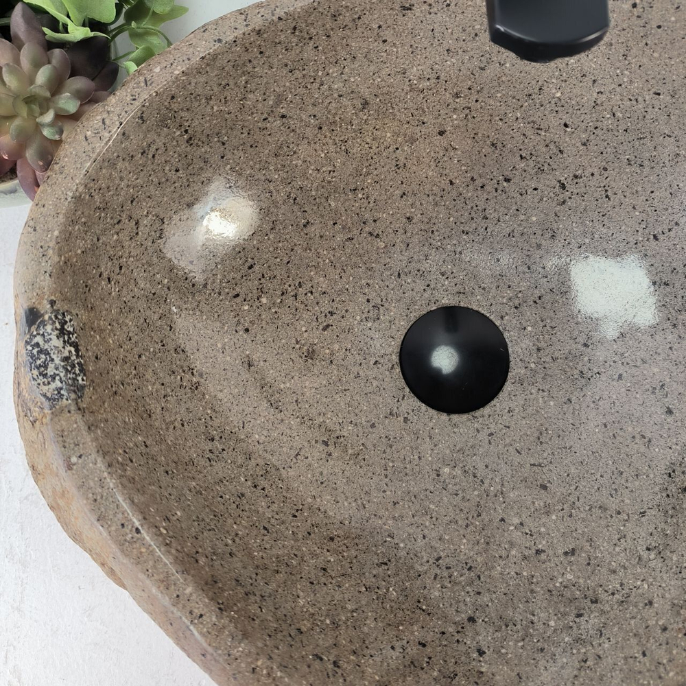 Каменная раковина из речного камня RS-05101 (46*40*15) 0856 из натурального камня