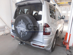 Фаркоп оцинкованный Galia M082A для Mitsubishi Pajero IV 2007-, Pajero III 2000-2007(паспорт и сертификат в комплекте)(без электрики)