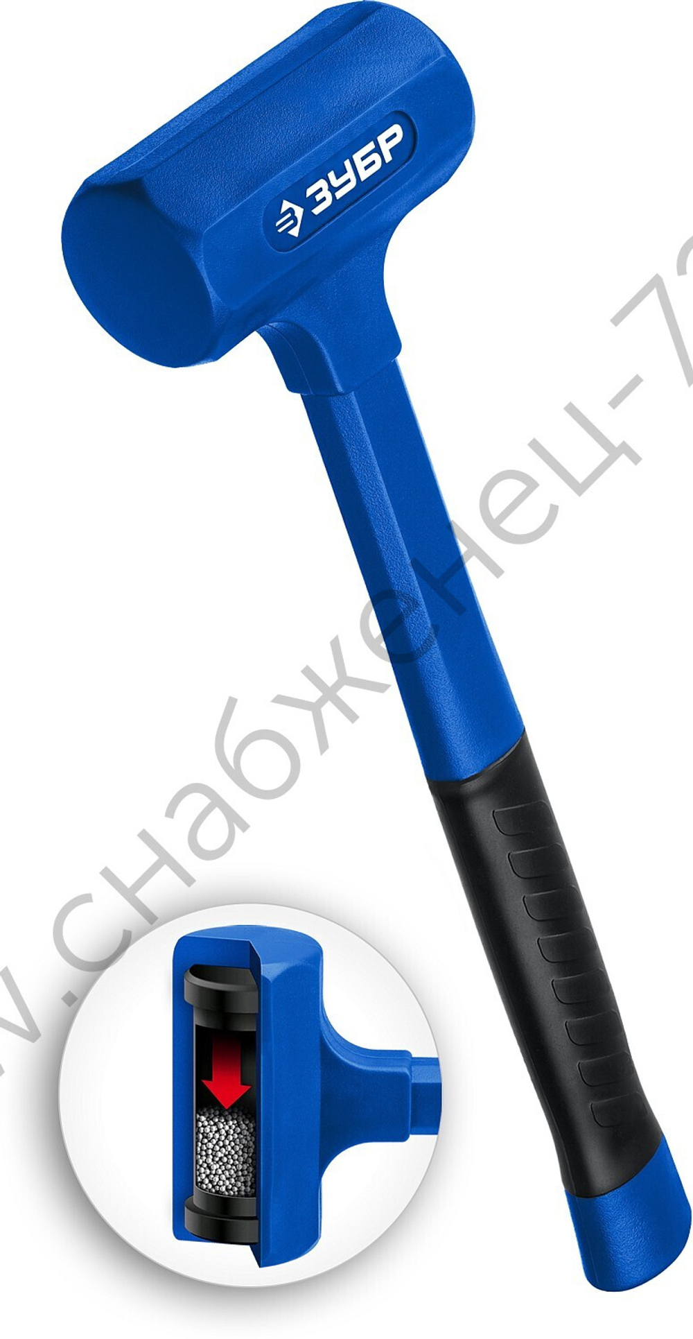 ЗУБР БМО 42 мм, 450 г, Безынерционный молоток (2049-450)