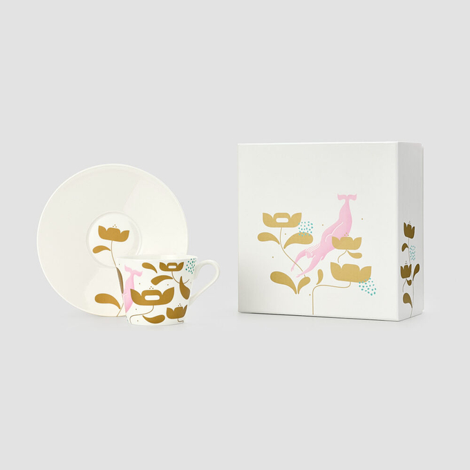 Чайная пара Farforite «Русалки» 250 мл в подарочной коробке