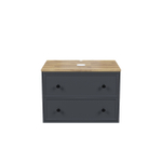 Тумба подвесная IDDIS Torr, со столешницей, 70 см, темно-серый, TOR70DBi95K