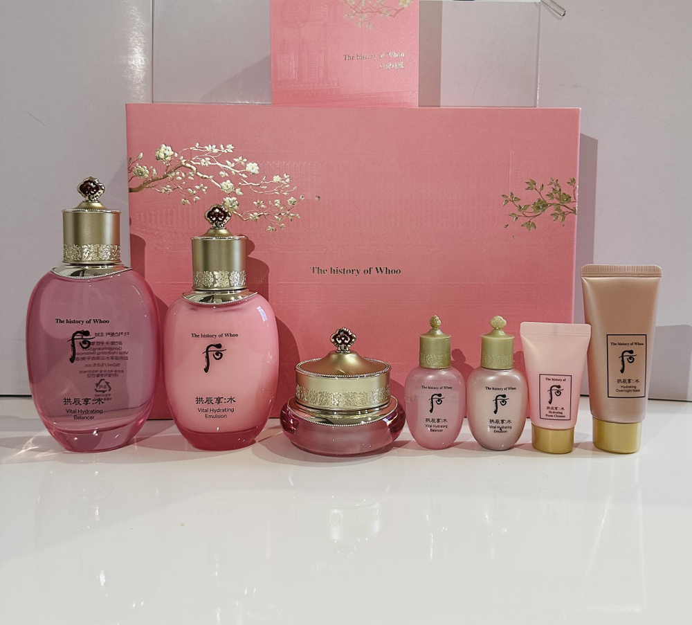 THE  HISTORY OF  WHOO  SOO YEON  3p set.  Королевская увлажняющая и освежающая линия на травах/