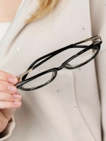 Оправа для очков для зрения пластиковая кошачий глаз