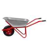 689219 Тачка садово-строительная, усиленная, грузоподъемность 220 кг, объем 110л  Россия