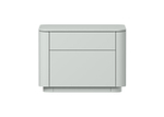 Тумба прикроватная Tammi 2 ящика ширина 50 см (светло-серый)