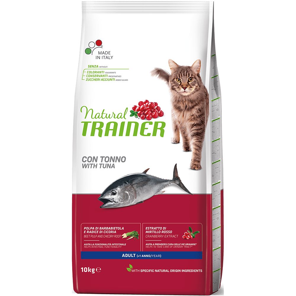 Сухой корм Trainer Natural CAT ADULT WITH TUNA для взрослых кошек с тунцом 10 кг