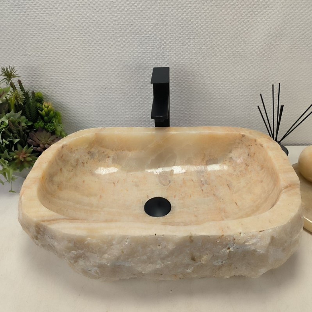 Раковина из оникса Erozy Yellow EO-62550 59*41*16 0100
