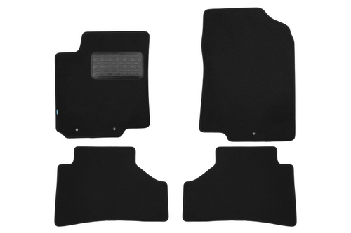 Коврики в салон  KIA Rio 2011-2015, 2015-2017, хэтчбек, седан, 4 шт. (текстиль) Klever.KVR03253922110KH