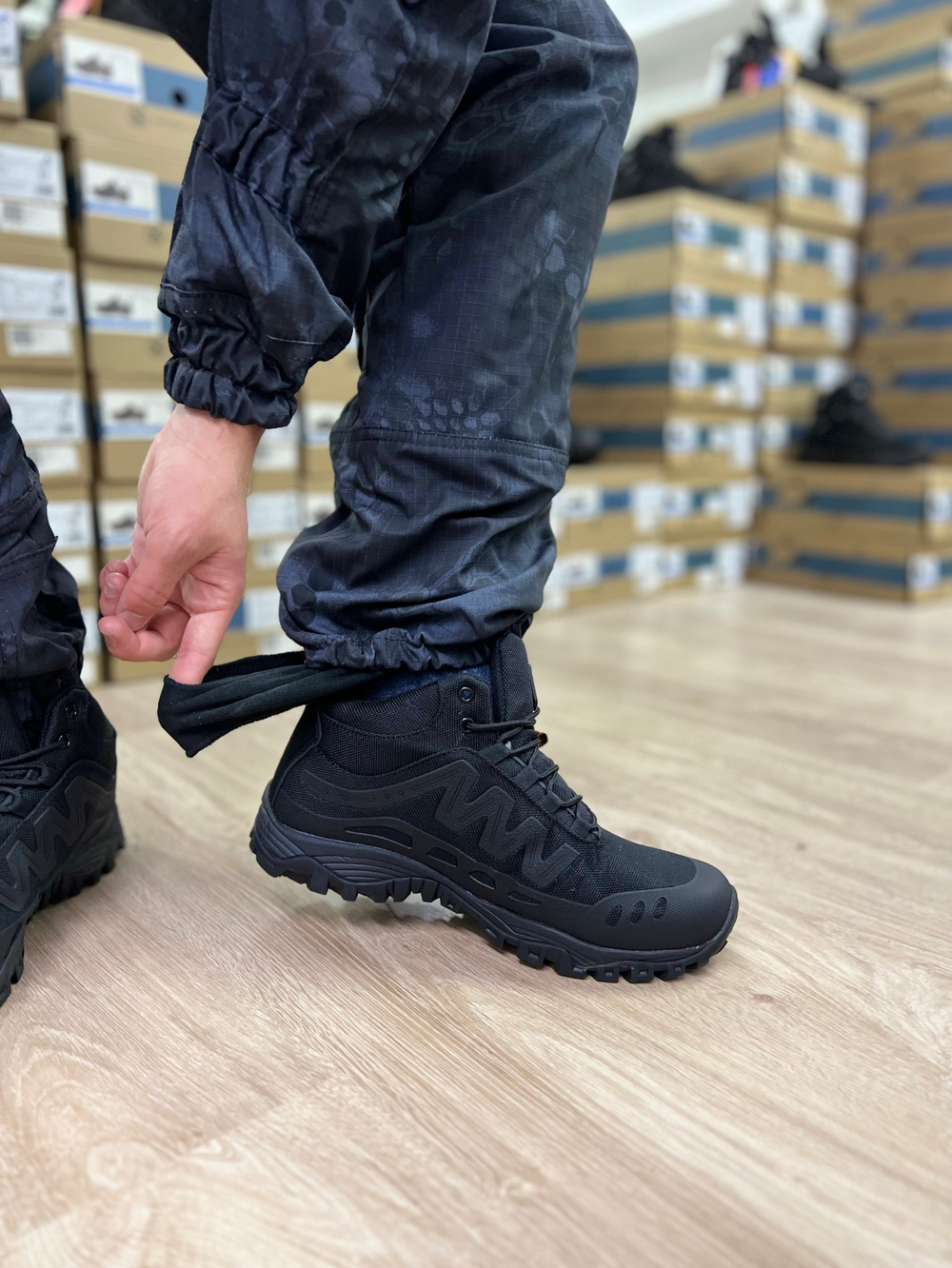 Костюм Горка 5 зима / чёрный питон