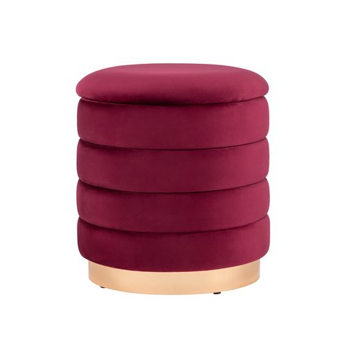 Пуф Франсис с ящиком велюр винный