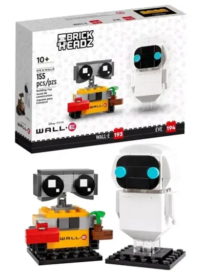 Конструктор роботы Валл-И и Ева 155 деталей 82301