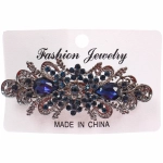 Заколка - автомат металлическая на блистере «KLEVER», верона, цвет как на фото, 8*3см ( хедр Кокетка)