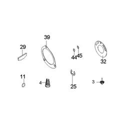KING TONY (33411-BTK) Ремкомплект для гайковертов 33411-050, 33412-050