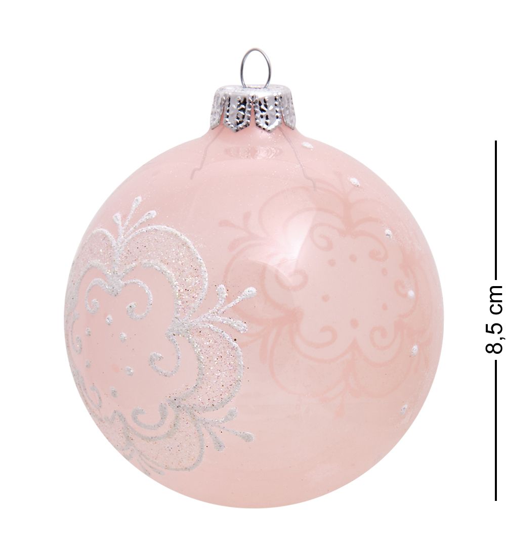 Элита НФШ-1216/2 Набор ел.украшений Шар 2шт «Снежинка» 85 мм