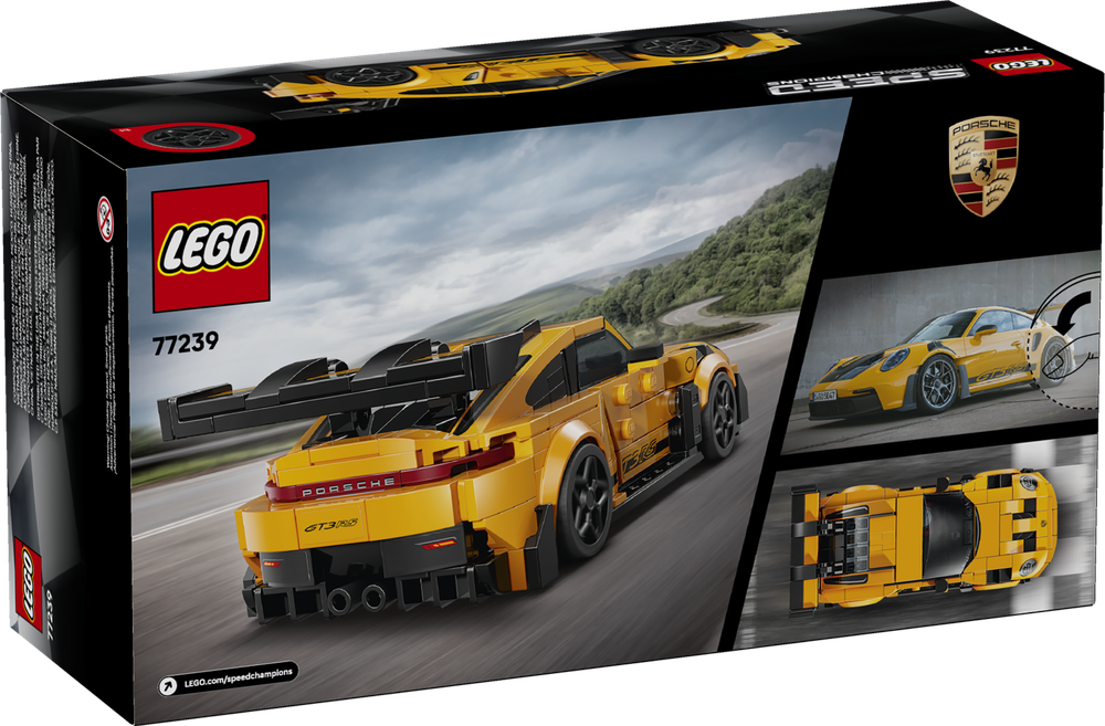 Конструктор Лего Спид Чемпионс порше 911 GT3 RS 77239 | LEGO Speed Champions Porsche 911 Super Car 348 деталей 9+