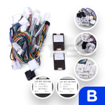 Магнитола Lexus RX 2003-2009, Toyota Harrier XU30 2003-2013 (ШГУ цветной, рамка серо-бежевая LUX) - FarCar монитор 12.3" 2K QLED на Android 14, TS10, CarPlay, 4G SIM-слот