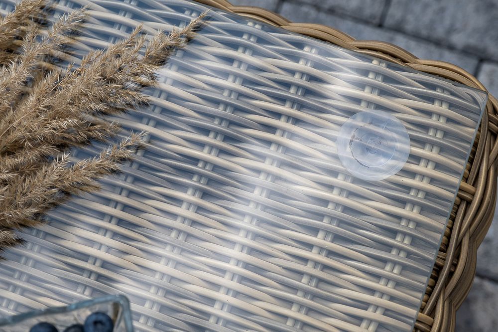 "Боно" лаунж-зона из искусственного ротанга, цвет соломенный