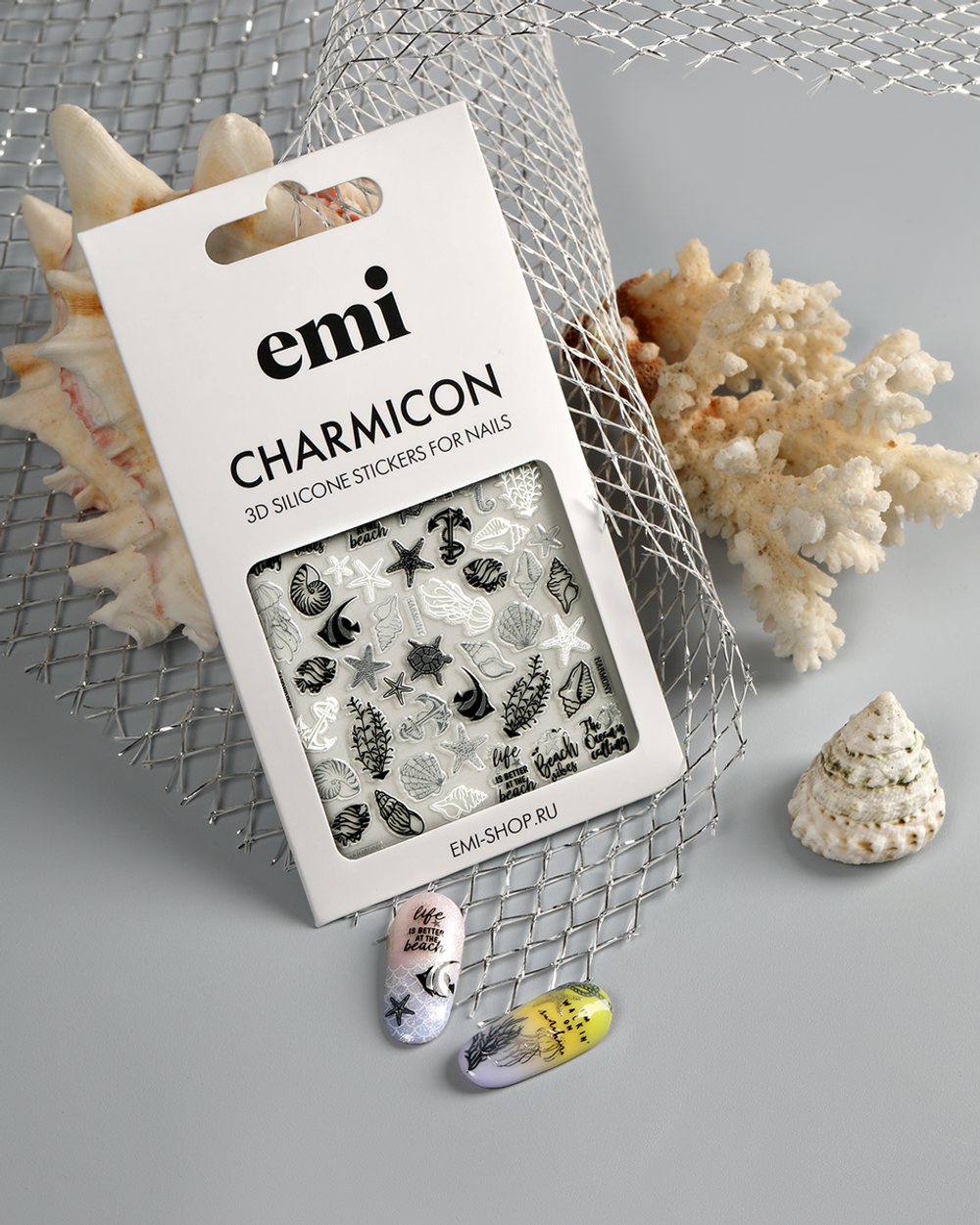 Charmicon 3D Silicone Stickers №250 Риф