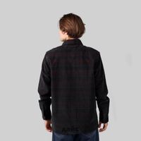  Рубашка мужская Dickies Alma Plaid Long Sleeve Shirt артикул:WLR51_black - купить в магазине Дайс