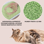 Eco premium наполнитель для кошек древесный зеленый чай