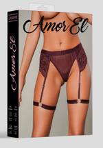 Женские трусики со съемными бусинами и поясом с гартерами (Размер: S-M) (Цвет: кремовый)