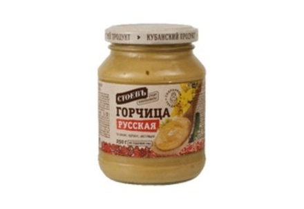 Горчица Русская "Стоевъ" с/б  250гр 1/12