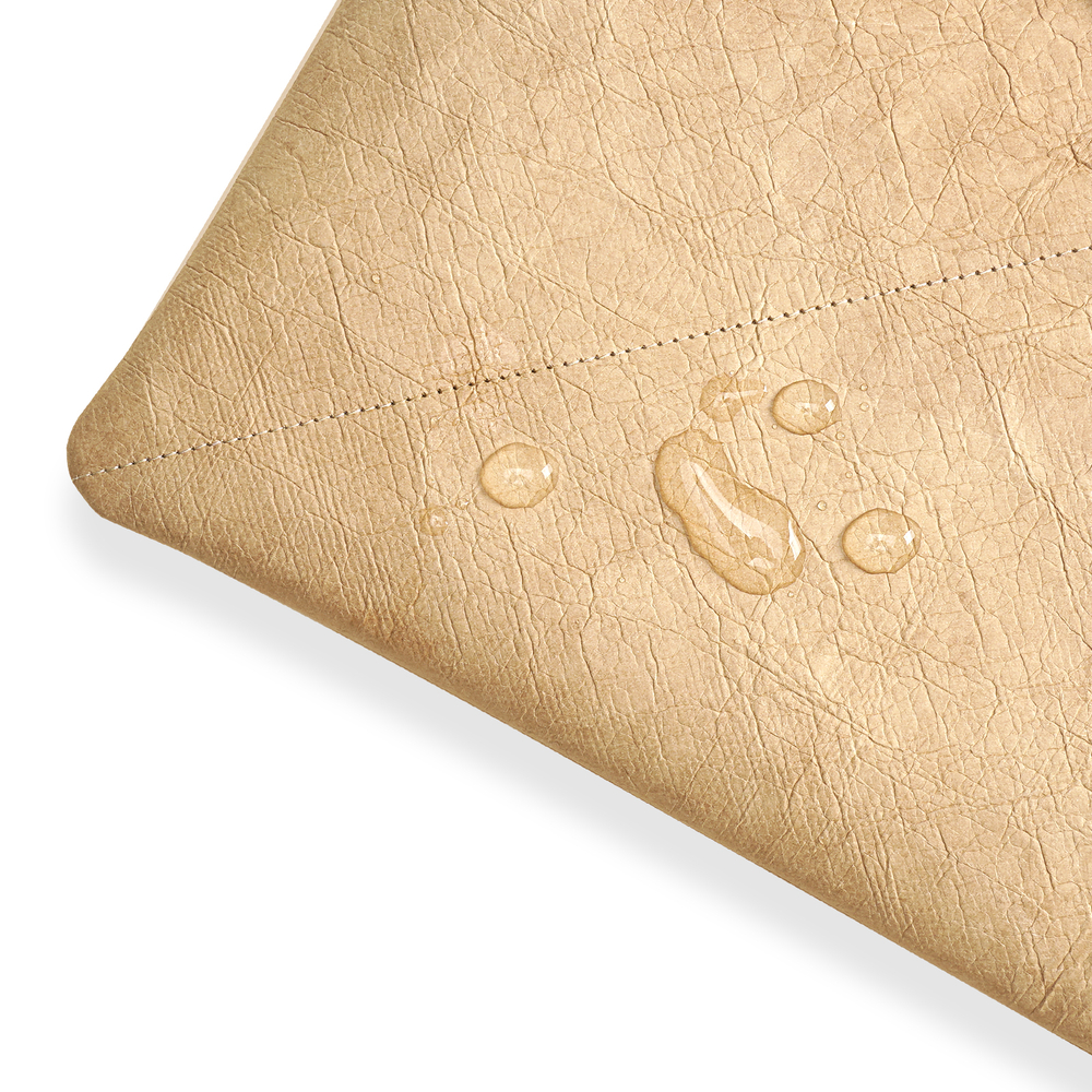 Сумка серого цвета из износостойкой эко-бумаги DuPont для ноутбука или планшета, серия PLI Series Tyvek Sleeve