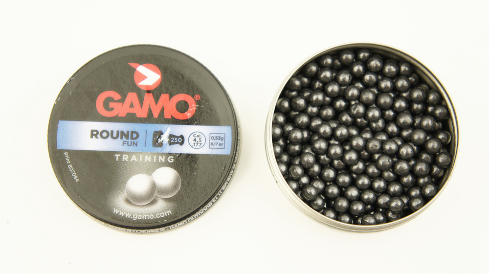 Пули Gamo Round 4,5 мм, 0,53 грамм, 250/500 штук